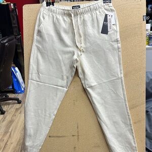 Max Studio Men's Cream Sweatpants